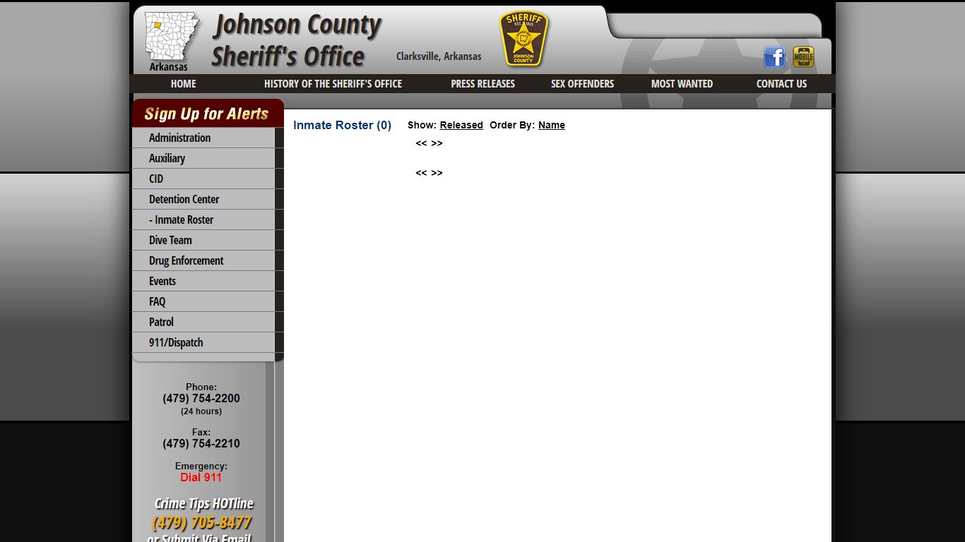 Inmate Roster - Johnson County Sheriff AR